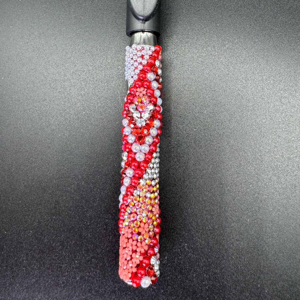 Red Rhinestone 510 Threaded Battery - Picture 5 of 7